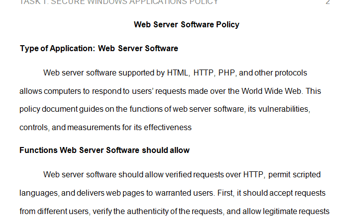 Web server software