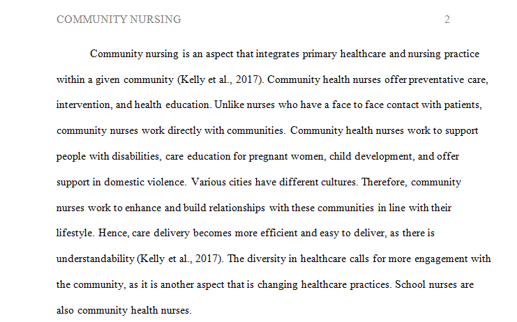 What exactly is community nursing