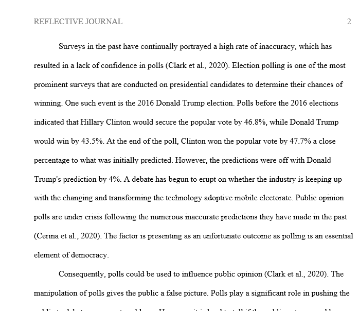 Explain if polls are an accurate assessment of public opinion