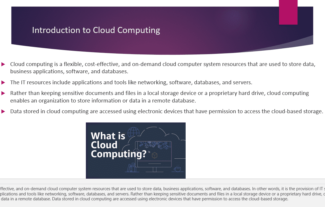 The Board of Directors and CEO of your organization is interested in the business value gained from adopting Cloud computing.