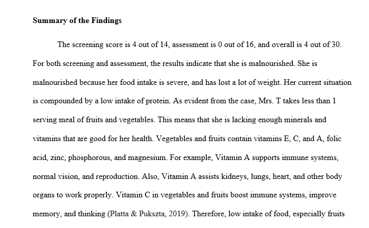   Provide a one-page summary of your findings including cultural implications relating to nutrition.