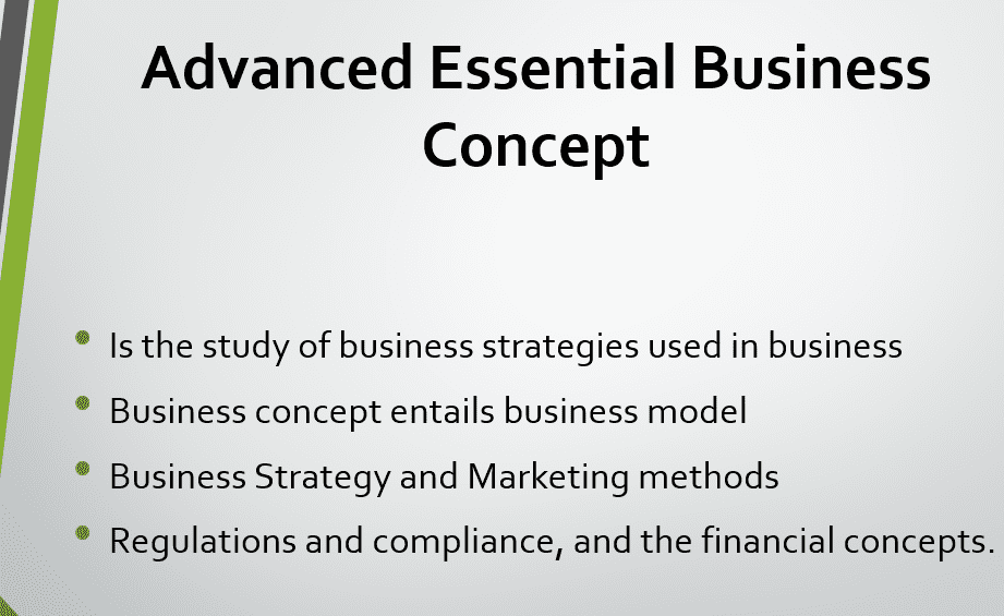 What did you learn about Essential Business Concepts this term?