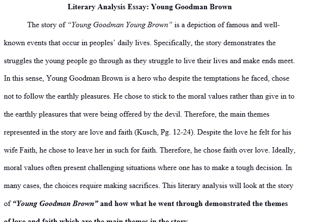 Write a 750-1000 word essay performing a literary analysis to reveal theme for one of the short stories from our Supplemental Reading list