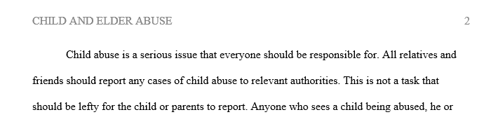 Do grandparents, relatives, significant others, and siblings have a duty to report child abuse?
