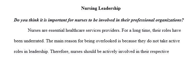 Do you think nursing will become a more powerful force in health care?