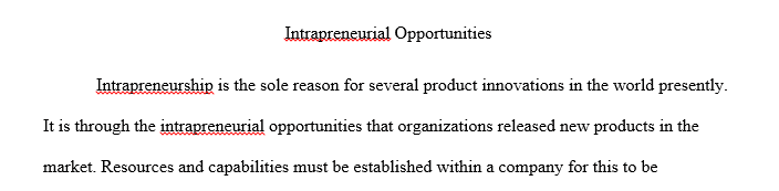 What is an intrapreneurial opportunity within the Community Health