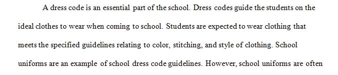 Can school districts have a dress code that discriminates on the basis of gender
