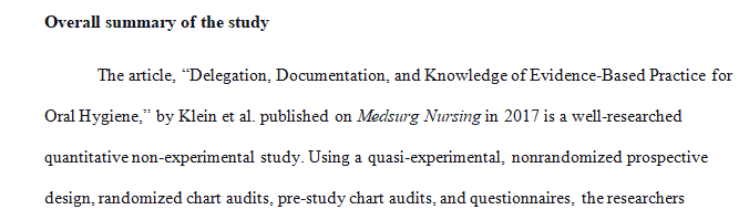 Understanding of nursing research Quantitative non experimental