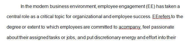 Employee Engagement in Saudi Aramco Company.