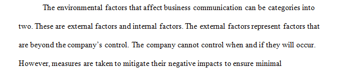 Key Environmental Variables that Affect Communication in a Business