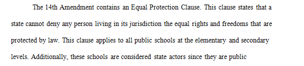 What is the impact of the Fourteenth Amendment on religion and public education?  Why might it be difficult for some school districts