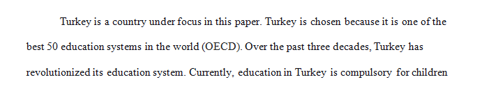 Locate and read at least two research-based articles about your country’s education system