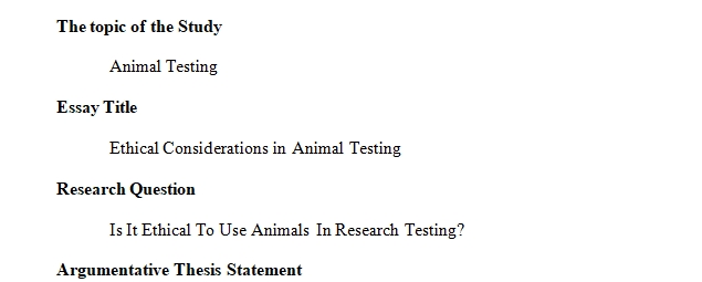 Should animals be used in researches