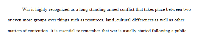 5-6 page MLA format essay on the six core concepts of warfare.