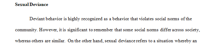 According to the text, heterosexual norms represent the guidelines for determining sexual deviance.
