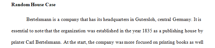 Describe briefly the company history of Bertelsmann