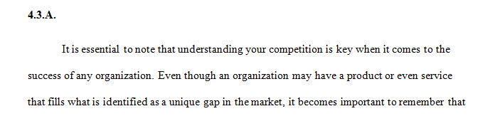Describe your competitive advantage(s) along the dimensions of quality