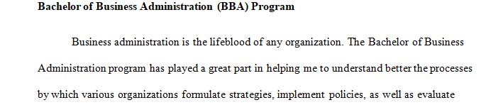 Discuss the single most interesting or surprising thing you learned in the BBA program