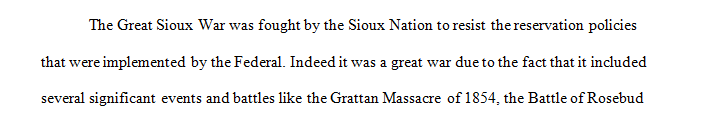 Essay about The Great Sioux War