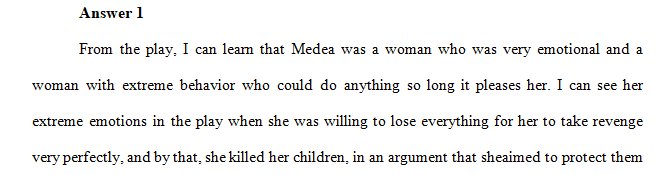Evaluate Euripides’ Medea as a revenge play.