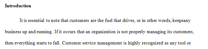 Explain how order management and customer service are related.