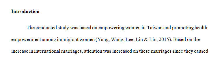 Health Empowerment among Immigrant Women in Transnational Marriages in Taiwan