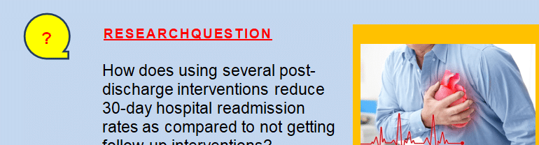How does using several post-discharge interventions reduce 30-day hospital readmission rates as compared to not getting follow-up interventions