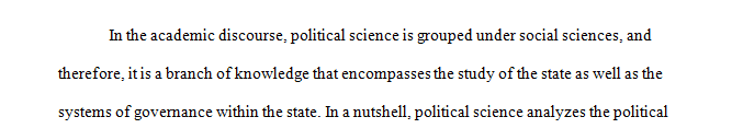Identify why students should learn about political science.