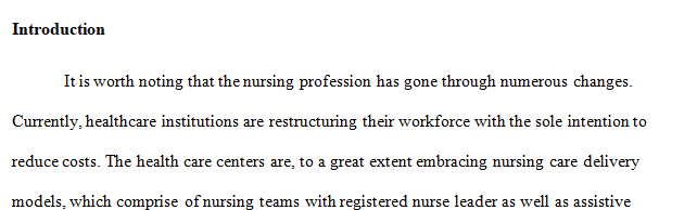Write an informal presentation (500-700 words) to educate nurses about how the practice of nursing is expected to grow and change.