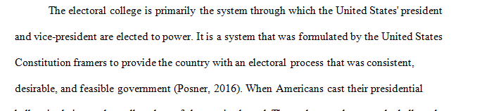 What is the electoral college and how does it work