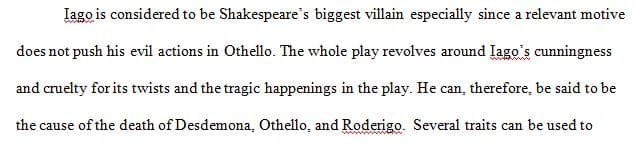 With regards to the play Othello poet W. H. Auden (1907–1973)